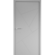 Межкомнатная дверь ALBERO Геометрия-2 - эмаль, цвет серый (с магнитным замком) Межкомнатная дверь ALBERO Геометрия-2 - эмаль, цвет серый (с магнитным замком)