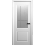 Межкомнатная дверь ALBERO Стиль-1 - эмаль, цвет белый, остеклённая (с врезкой под магнитный замок) Межкомнатная дверь ALBERO Стиль-1 - эмаль, цвет белый, остеклённая (с врезкой под магнитный замок)