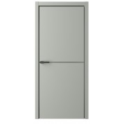 Межкомнатная дверь ALBERO Стиль Line-2 - эмаль, цвет серый (с магнитным замком) Межкомнатная дверь ALBERO Стиль Line-2 - эмаль, цвет серый (с магнитным замком)