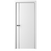 Межкомнатная дверь ALBERO Стиль Line-4 - эмаль, цвет белый (с магнитным замком) Межкомнатная дверь ALBERO Стиль Line-4 - эмаль, цвет белый (с магнитным замком)