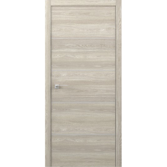 Дверь модель M цвет Дуб южный Art-шпон ALBERO серии Status с алюминиевой кромкой 