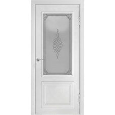 Межкомнатная дверь AVIDOOR Элеганс-01 - эмаль, цвет белый со стеклом