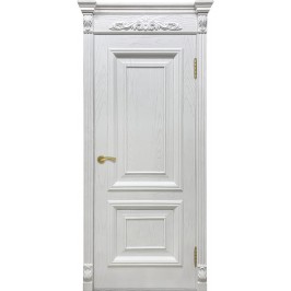Межкомнатная дверь AVIDOOR Идель - шпон натуральный, цвет ясень белый
