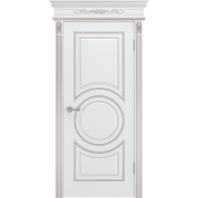 Межкомнатная дверь BPDOORS Рондо B0 ДГ - эмаль, цвет белая патина розовое золото Межкомнатная дверь BPDOORS Рондо B0 ДГ - эмаль, цвет белая патина розовое золото