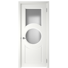 Дверь BP-DOORS  BLADE-8 ДО Эмаль белая стекло сатинат