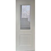 Межкомнатная дверь BPDOORS Скалино-2 ДО - эмаль, цвет белый, остеклённая