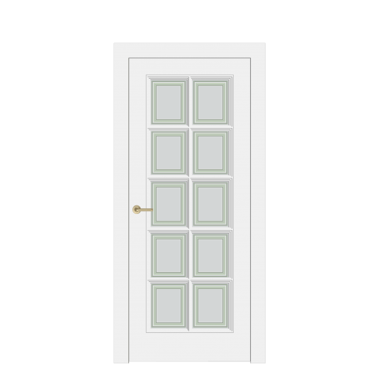 Дверь BP-DOORS Provence-10 ДО 2 Эмаль белая стекло фотопечать