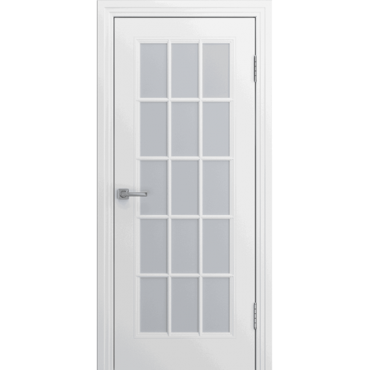 Межкомнатная дверь BPDOORS Provence-15 ДО - эмаль, цвет белый, остеклённая