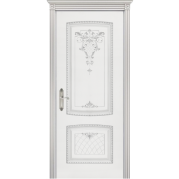 Межкомнатная дверь BPDOORS Симфония 2 B3 - эмаль, цвет белая патина серебро