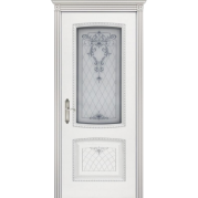 Межкомнатная дверь BPDOORS Симфония 2 В3 - эмаль, цвет белая патина серебро (остеклённая) Межкомнатная дверь BPDOORS Симфония 2 В3 - эмаль, цвет белая патина серебро (остеклённая)