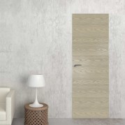 Скрытая дверь h-2300 мм Invisible  ALU Black 42 мм с внешним открыванием под покраску