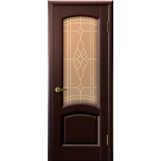 Межкомнатные двери Лаура (венге, стекло) Межкомнатные двери Лаура (венге, стекло)