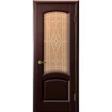 Межкомнатные двери Лаура (венге, стекло)