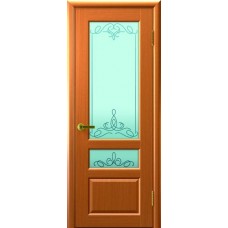 Межкомнатные двери ВАЛЕНТИЯ 2 (Светлый Анегри Т34, стекло)