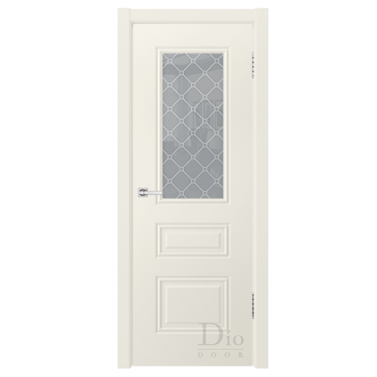 Межкомнатная Дверь DioDoor КОНТУР-2 эмаль жасмин со стеклом