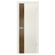 Межкомнатная дверь DIODOOR Принт-1 - эмаль, шпон натуральный, цвет жасмин, американский орех Межкомнатная дверь DIODOOR Принт-1 - эмаль, шпон натуральный, цвет жасмин, американский орех