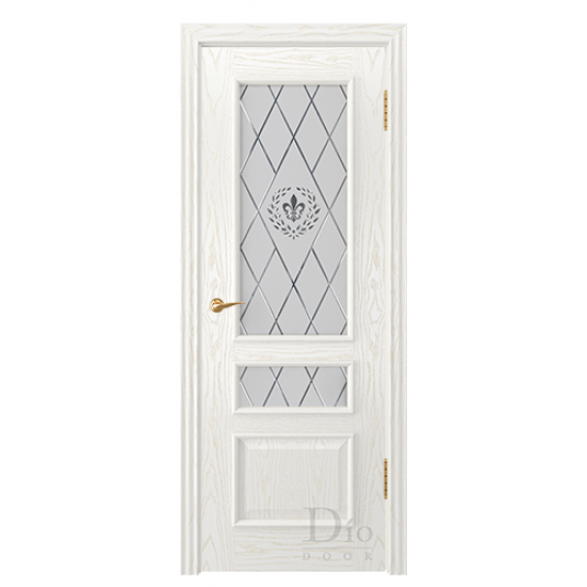 Межкомнатная Дверь DioDoor Цезарь-2 ясень белый со стеклом