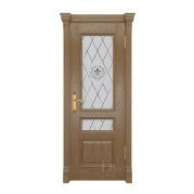 Межкомнатная дверь DIODOOR Цезарь-2 багет винтаж - шпон натуральный, цвет дуб светлый, остеклённая Межкомнатная дверь DIODOOR Цезарь-2 багет винтаж - шпон натуральный, цвет дуб светлый, остеклённая