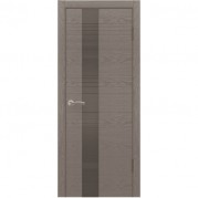 Межкомнатная дверь DIODOOR Лайн-3 - шпон натуральный, цвет ясень графит, остеклённая Межкомнатная дверь DIODOOR Лайн-3 - шпон натуральный, цвет ясень графит, остеклённая