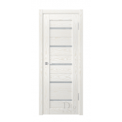 Межкомнатная дверь DIODOOR Техно-1 - шпон натуральный, цвет ясень белый, остеклённая