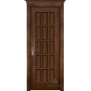 Межкомнатная дверь ОКА Лондон-2 - массив ольхи, цвет античный орех