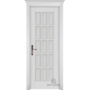 Межкомнатная дверь ОКА Лондон-2 - массив ольхи, эмаль, цвет белый