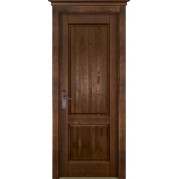 Межкомнатная дверь ОКА М-5 - массив ольхи, цвет античный орех