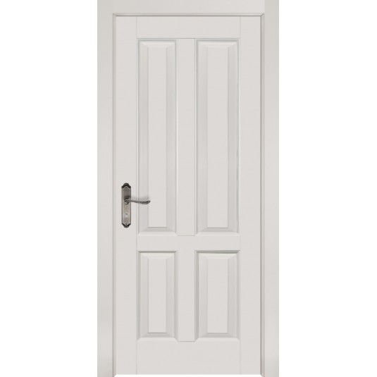 Дверь межкомнатная Ретро массив ольхи эмаль белая