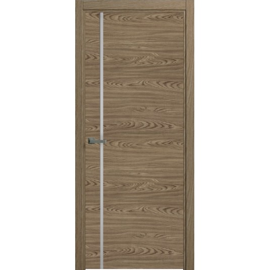 Межкомнатная дверь ДВОРЕЦКИЙ Гладкая-1 ДО - шпон натуральный, цвет натуральный дуб, остеклённая