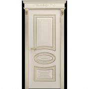 Межкомнатная дверь BPDOORS Лира B2 ДГ - эмаль, цвет шампань патина белое золото