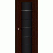 Межкомнатная дверь CITYDOORS Виконт ДО - шпон натуральный, цвет ясень шоколад, остеклённая