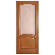 Межкомнатная дверь ДВОРЕЦКИЙ Соло ДО - шпон натуральный, цвет тёмный анегри, остеклённая Межкомнатная дверь ДВОРЕЦКИЙ Соло ДО - шпон натуральный, цвет тёмный анегри, остеклённая