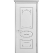 Межкомнатная дверь BPDOORS Ария Грейс-2 B3 ДГ - эмаль, цвет белая патина серебро