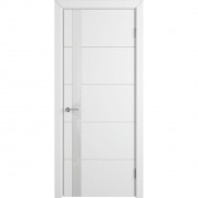 Дверь эмаль ВФД Stockgolm Trivia 50ДО0 Polar стекло белый лакобель