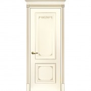 Дверь эмаль Текона Smalta 14 ДГ Слоновая кость RAL 1013 патина шампань