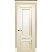Дверь эмаль Текона Smalta 05 ДГ Слоновая кость RAL 1013 патина золото