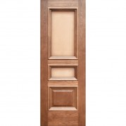 Межкомнатная дверь ДВОРЕЦКИЙ Равена ДО - шпон натуральный, цвет мореный дуб, остеклённая