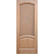 Межкомнатная дверь ДВОРЕЦКИЙ Соло ДО - шпон натуральный, цвет натуральный дуб, остеклённая Межкомнатная дверь ДВОРЕЦКИЙ Соло ДО - шпон натуральный, цвет натуральный дуб, остеклённая