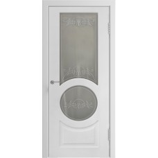 Межкомнатные двери Модель L-6 белая эмаль со стеклом