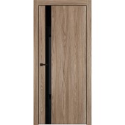 Межкомнатная дверь PORTIKA Porta-51 4AB  - GlossMat, Brownie Oak черное стекло (с магнитным замком) 