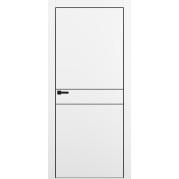 Межкомнатная дверь PORTIKA Porta-52 4AB  - FlexEmal, Shellac White (с магнитным замком) 