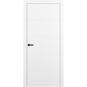 Межкомнатная дверь PORTIKA ПТА-4 B - FlexEmal, Shellac White (с магнитным замком) 