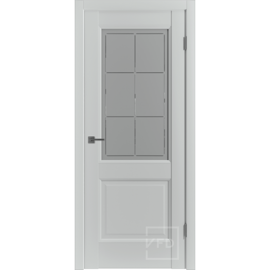 Дверь ВФД Emalex Emalex 2 Emalex Steel белое сатинированное стекло с алмазной гравировкой