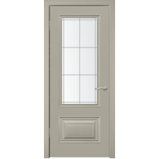 Дверь Симпл-2 ДО Эмаль RAL 7044 со стеклом