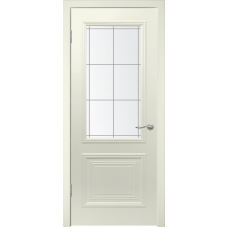 Дверь Симпл-6 ДО цвет Эмаль ваниль со стеклом