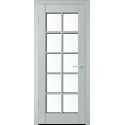 Межкомнатная дверь WANMARK Скай-1 ДО - эмаль, цвет северное окно (RAL 7047), остеклённая Межкомнатная дверь WANMARK Скай-1 ДО - эмаль, цвет северное окно (RAL 7047), остеклённая