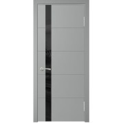 Межкомнатная дверь WANMARK Скай-5 ДО - эмаль, цвет северное окно (RAL 7040), остеклённая