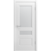 Межкомнатная дверь WANMARK Уно-3 ДО - эмаль, цвет белый, остеклённая