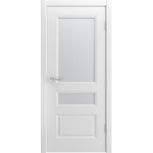 Дверь УНО-3 ДО Эмаль белая со стеклом